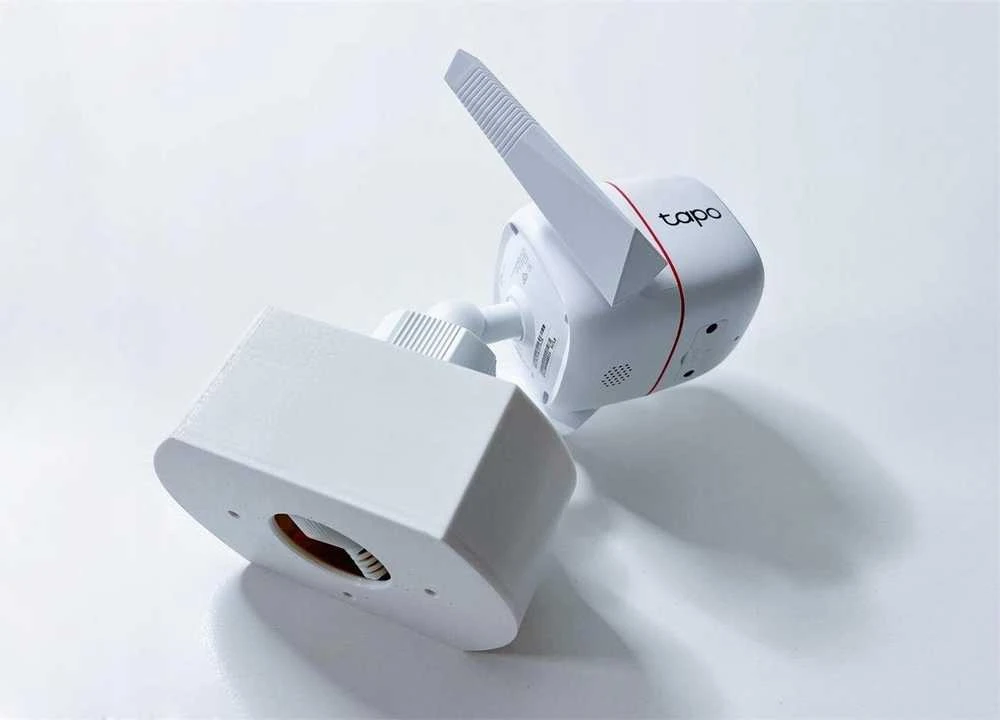 Oem TP-LINK sieninis ir lubinis laikiklis/stovas Tapo C310/C320WS/C325WB kameroms, baltas su kabelio dangteliu (1vnt)