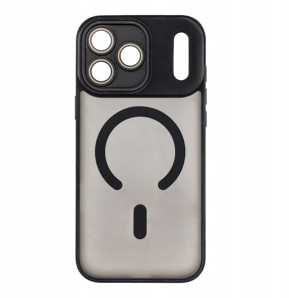 Oem Originalus dėklas, skirtas „iPhone 17 Pro Max / 18 Pro Max“ (žemas kameros kraštas), „Variete Mag Cover“, suderinamas su „MagSafe“ (juodas)
