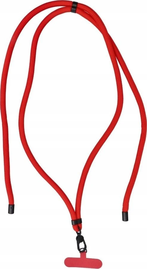 Oem Sūpuoklės (8mm) Telefono dirželis, Telefono pakabukas su reguliuojamu ilgiu / laido ilgis 165cm (daugiausia 82,5cm kilpoje) / ant peties arba kaklo - raudona