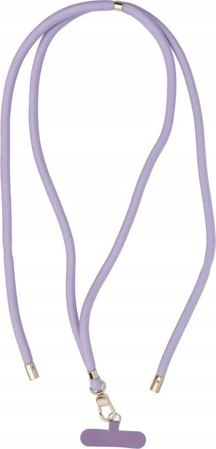 OEM SWING (8mm) telefono virvelė, reguliuojamo ilgio telefono pakabukas / laido ilgis 165cm (maks. 82,5cm kilpoje) / ant peties arba kaklo - violetinė