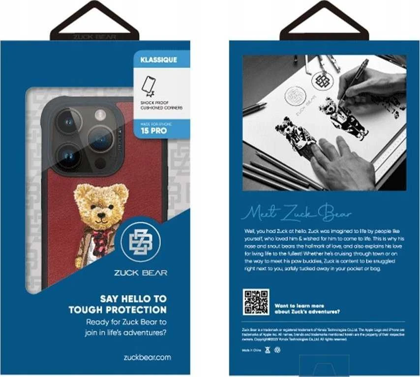 Dėklas ZUCK BEAR LONDON CLASSIC, skirtas IPHONE 16 Pro Max chelsea swish