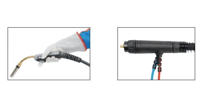 Oerlikon WELDLINE MIG / MAG suvirinimo pistoletas WMT 500W 5m, AUSINAMAS skysčiu