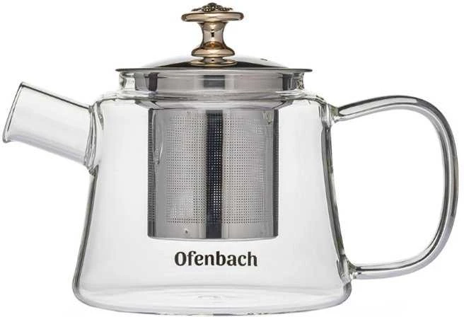 Ofenbach Riposo Stiklinis arbatinukas su filtru 1.1 L, R-100617L