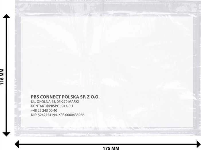 Office Products Biuro prekės BIURO PRODUKTAI kurjerio vokas/klijai, C6, 500vnt, skaidrus