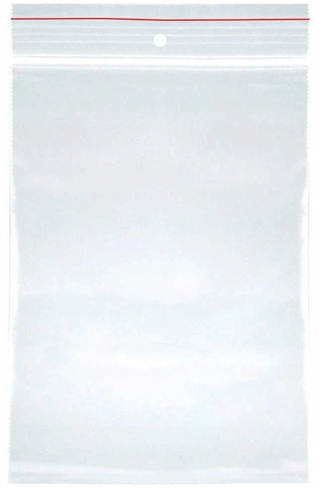 Biuro reikmenys. Užtrauktuko maišelis OFFICE PRODUCTS, LDPE, 300x400 mm, 100 vnt., permatomas