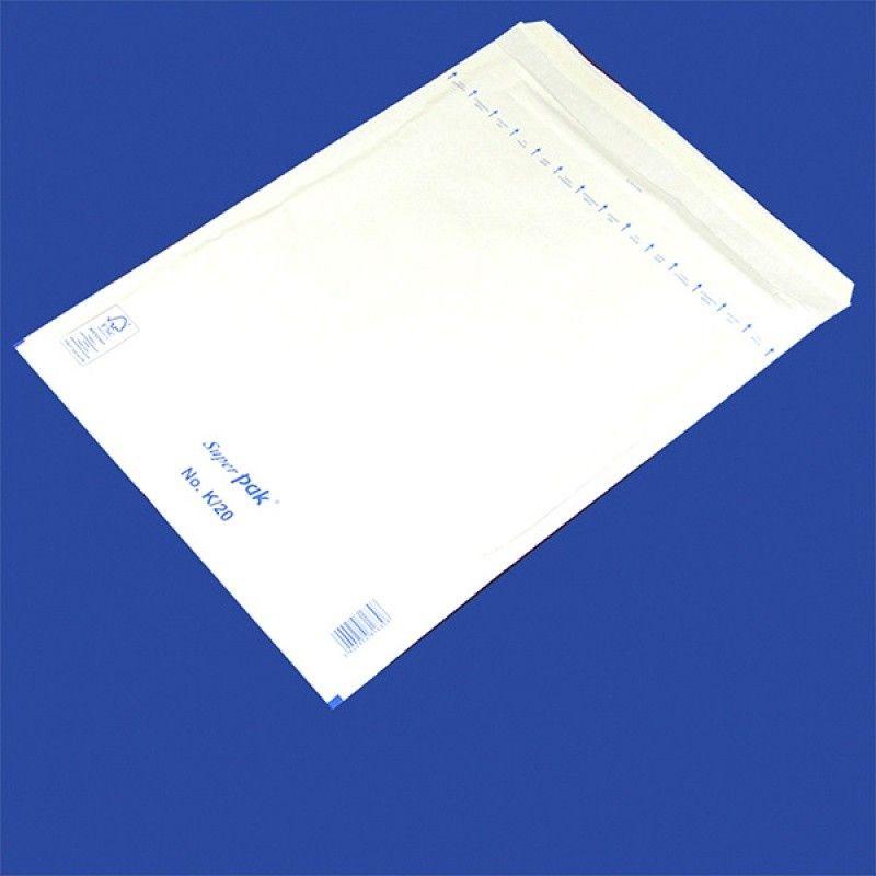 Office Products Biuro gaminiai Savaime užsisandarantys vokai su burbuline folija BIUROS PRODUKTAI, HK, K20, 350x470mm/370x480mm, 10vnt., balta