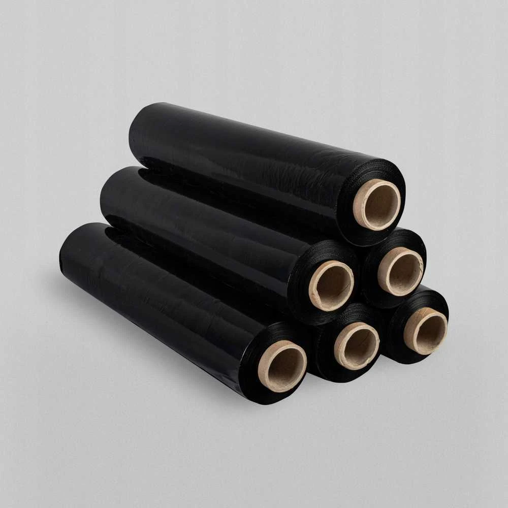 Plėvelė stretch OfficeProducts Plėvelė stretch OFFICE PRODUCTS, rankinė, 1,5kg neto, plotis 500 mm, 23 mikronų, juoda
