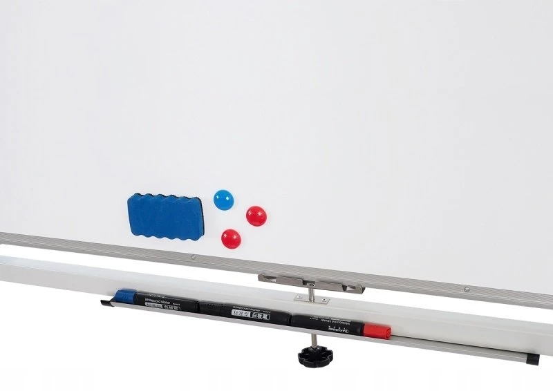 OfficeProducts Mobilioji lenta sausa. -magn. dvipusė lakuota aliuminio rėmas 120x60cm balta