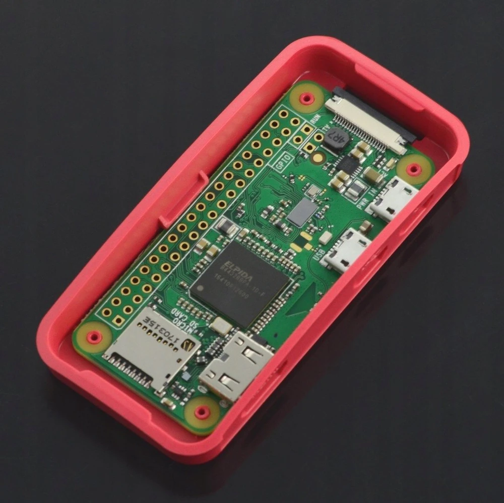 Oficjalny Raspberry Pi Zero etui - raudona-balta
