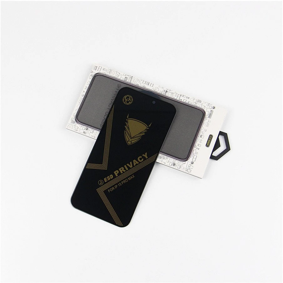 TFO „Tempered Glass OG Premium Privacy“ skirta „Samsung Galaxy S24“, suderinama su pirštų atspaudų skaitytuvu