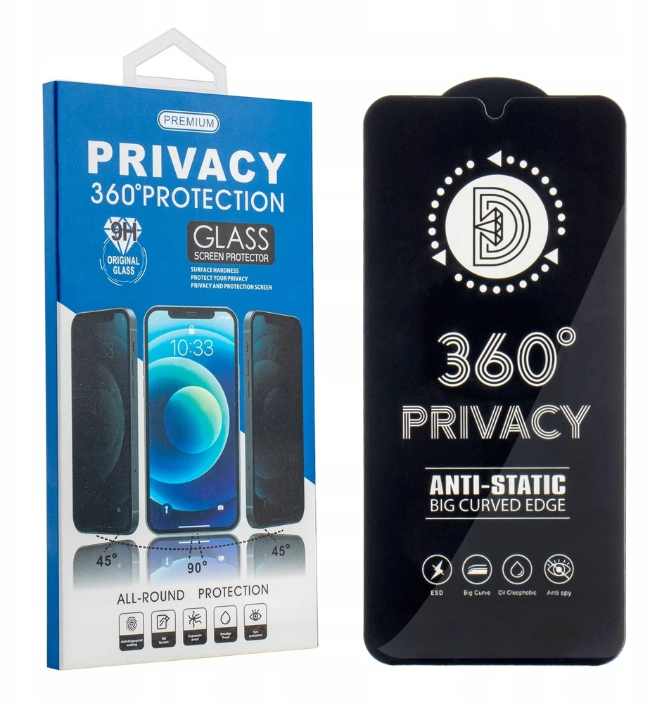 TFO Privatumą užtikrinantis 360° grūdintas stiklas Samsung Galaxy S24 Ultra, suderinamas su pirštų atspaudų skaitytuvu