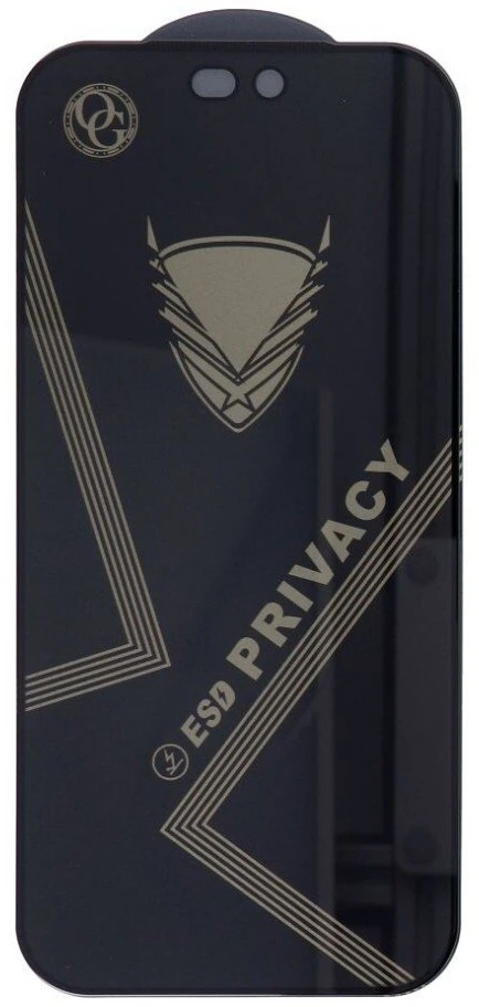 OG 6D Premium Privacy Glass – skirta iPhone 18 Pro Max, juoda