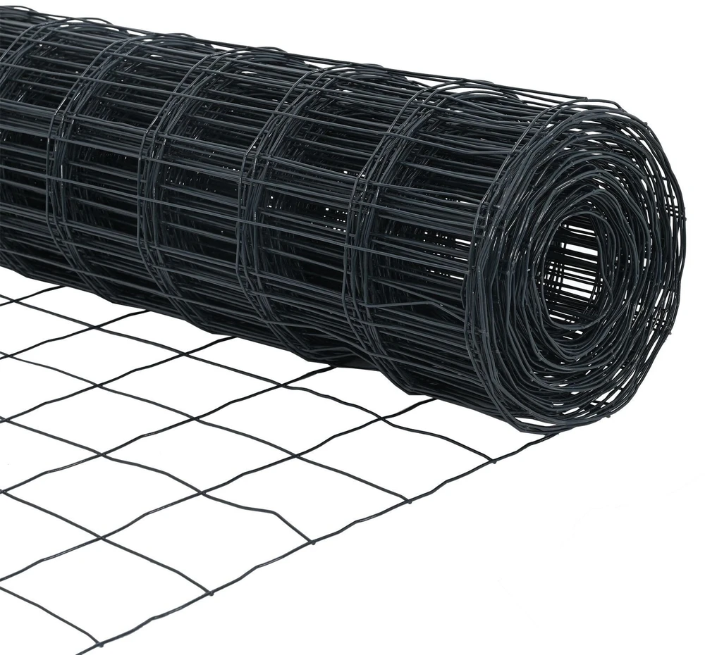 Euro tvora su smeigėmis 25 x 0,6 m PVC dengtas plienas Pilka