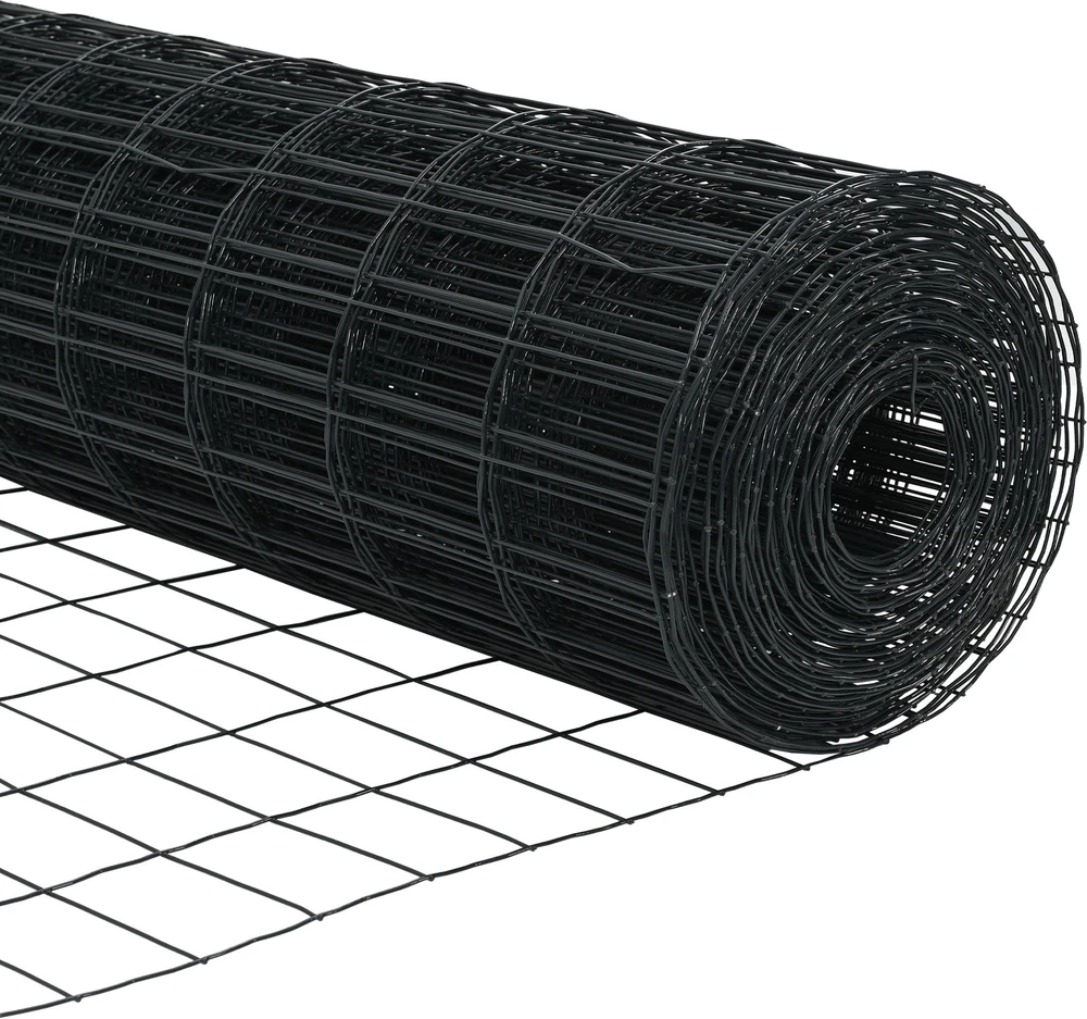 Euro tvora su smeigėmis 50 x 0,6 m PVC dengtas plienas Pilka