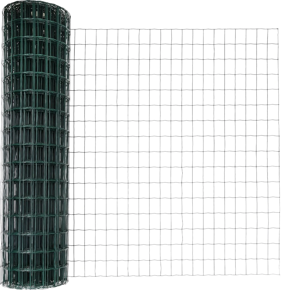 Euro tvora su smeigėmis 25 x 1,2 m PVC dengtas plienas Žalia
