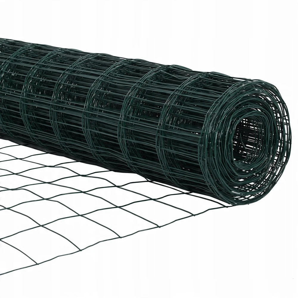 Euro tvora su smeigėmis 50 x 0,6 m PVC dengtas plienas Žalia