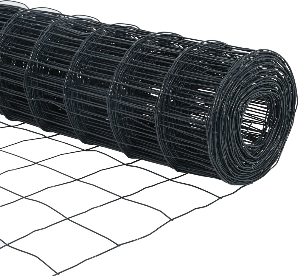 Euro tvora su smeigėmis 50 x 0,6 m PVC dengtas plienas Pilka