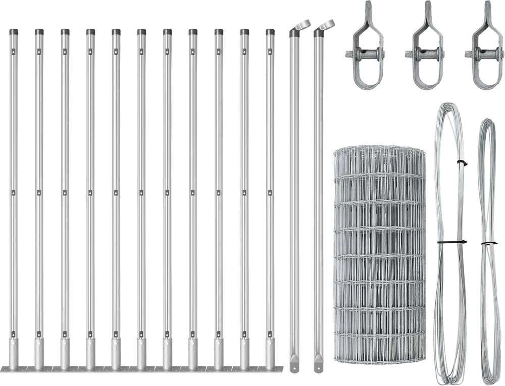 Eurų tvora su betono baze 25 x 0,6 m Galvanizuotas plienas