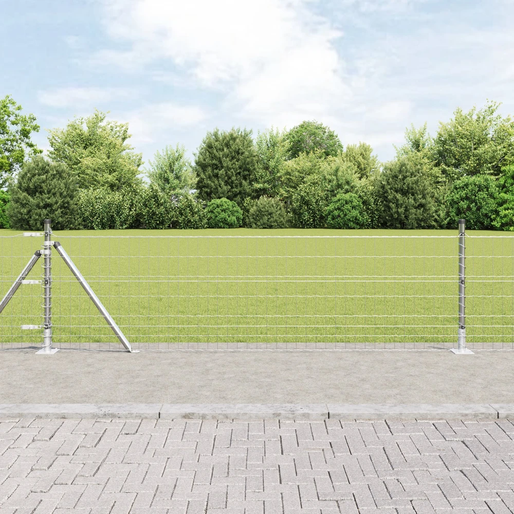 Eurų tvora su betono baze 25 x 0,6 m Galvanizuotas plienas