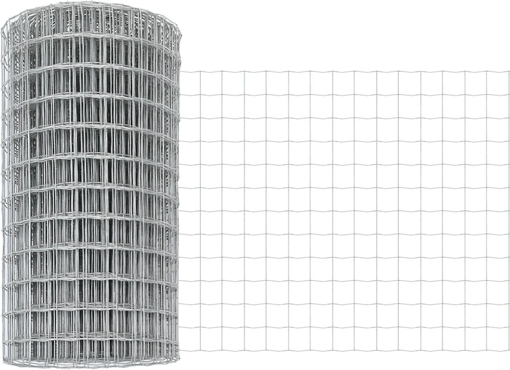 Lauko Euro tvoros su betono pagrindu 25 x 0,4 m Sidabrinė