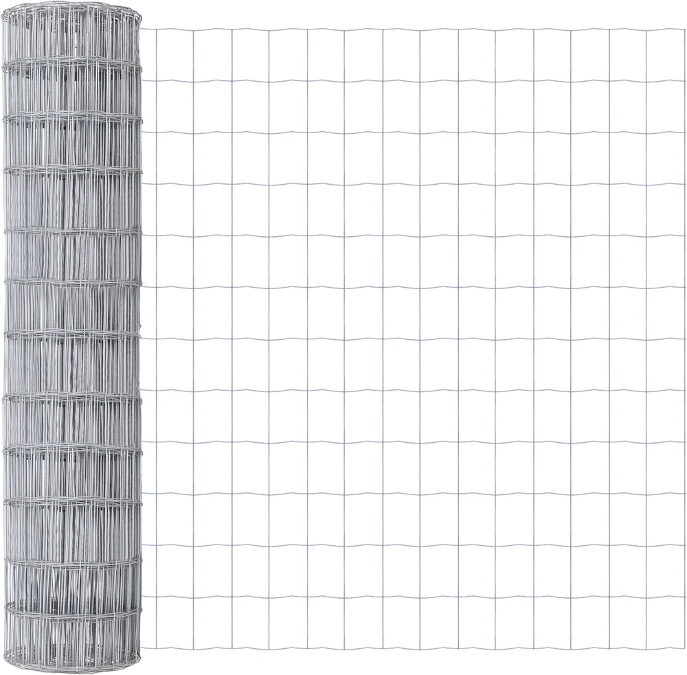 Lauko Euro tvoros su betono pagrindu 25 x 1,2 m Sidabrinė