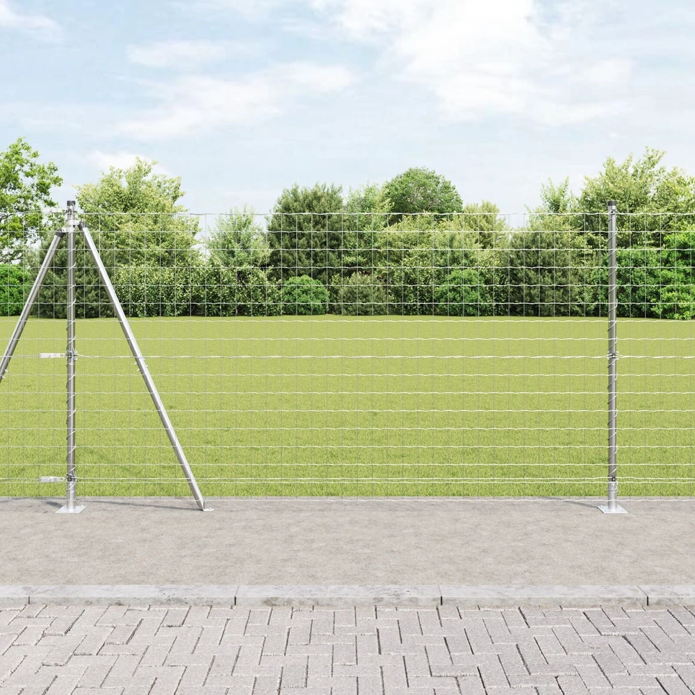 Eurų tvora su betono baze 10 x 1,2 m Galvanizuotas plienas