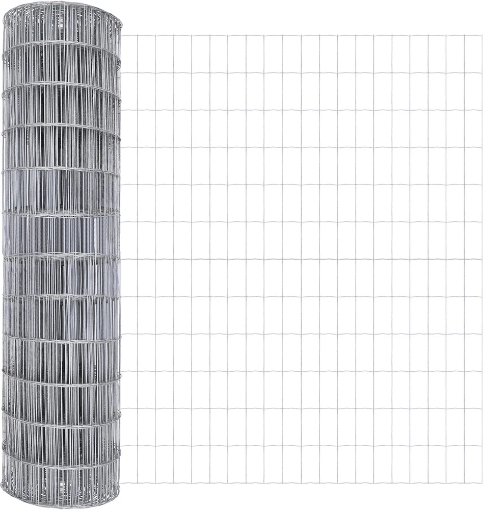 Lauko Euro tvoros su betono pagrindu 10 x 1,4 m Sidabrinė