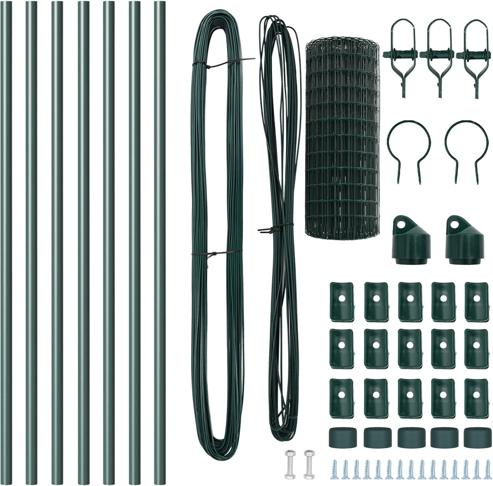 Euro tvoros žemės tvirtinimas 10 x 0,4 m PVC dengtas plienas