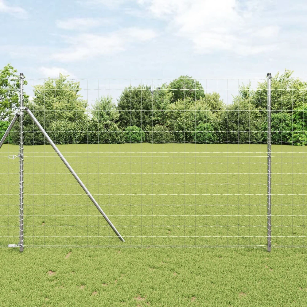 Lauko Euro tvoros gruntinis tvirtinimas 10 x 1,6 m Sidabrinė