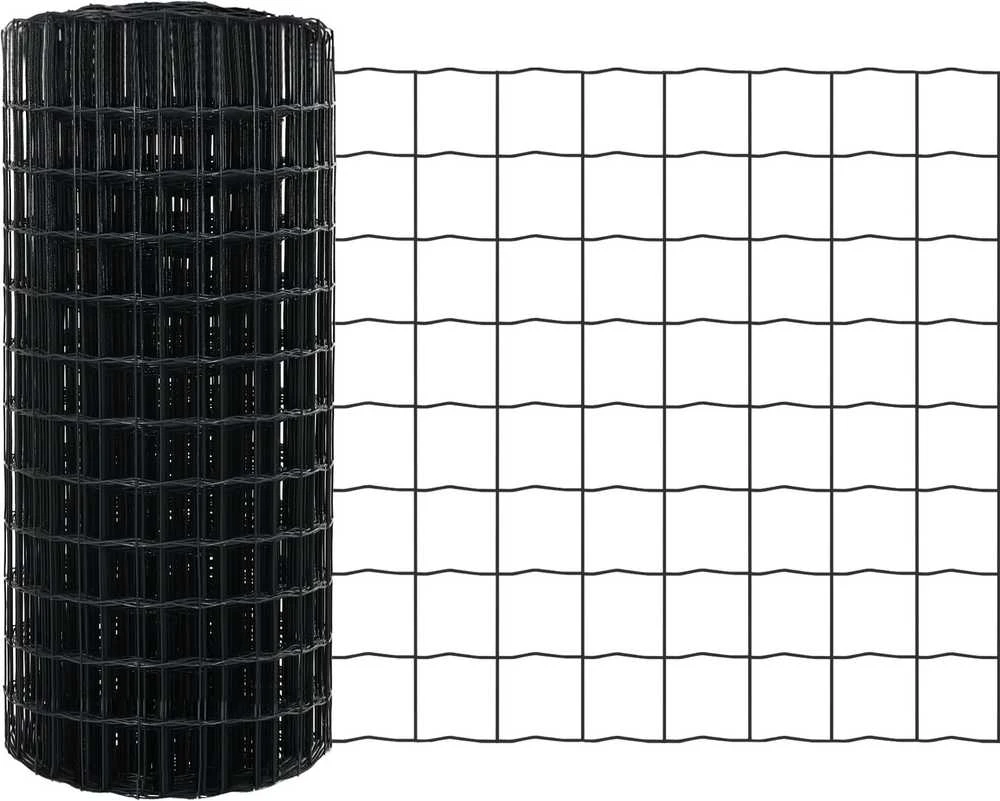 Euro tvora su smeigėmis 10 x 0,6 m PVC dengtas plienas Pilka