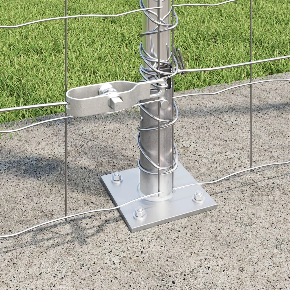 Lauko Euro tvoros su betono pagrindu 10 x 1,6 m Sidabrinė