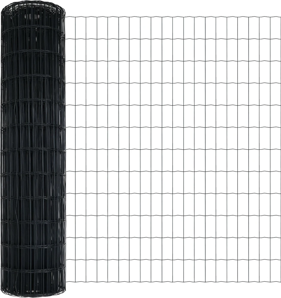 Euro tvora su smeigėmis 10 x 1,2 m PVC dengtas plienas Pilka