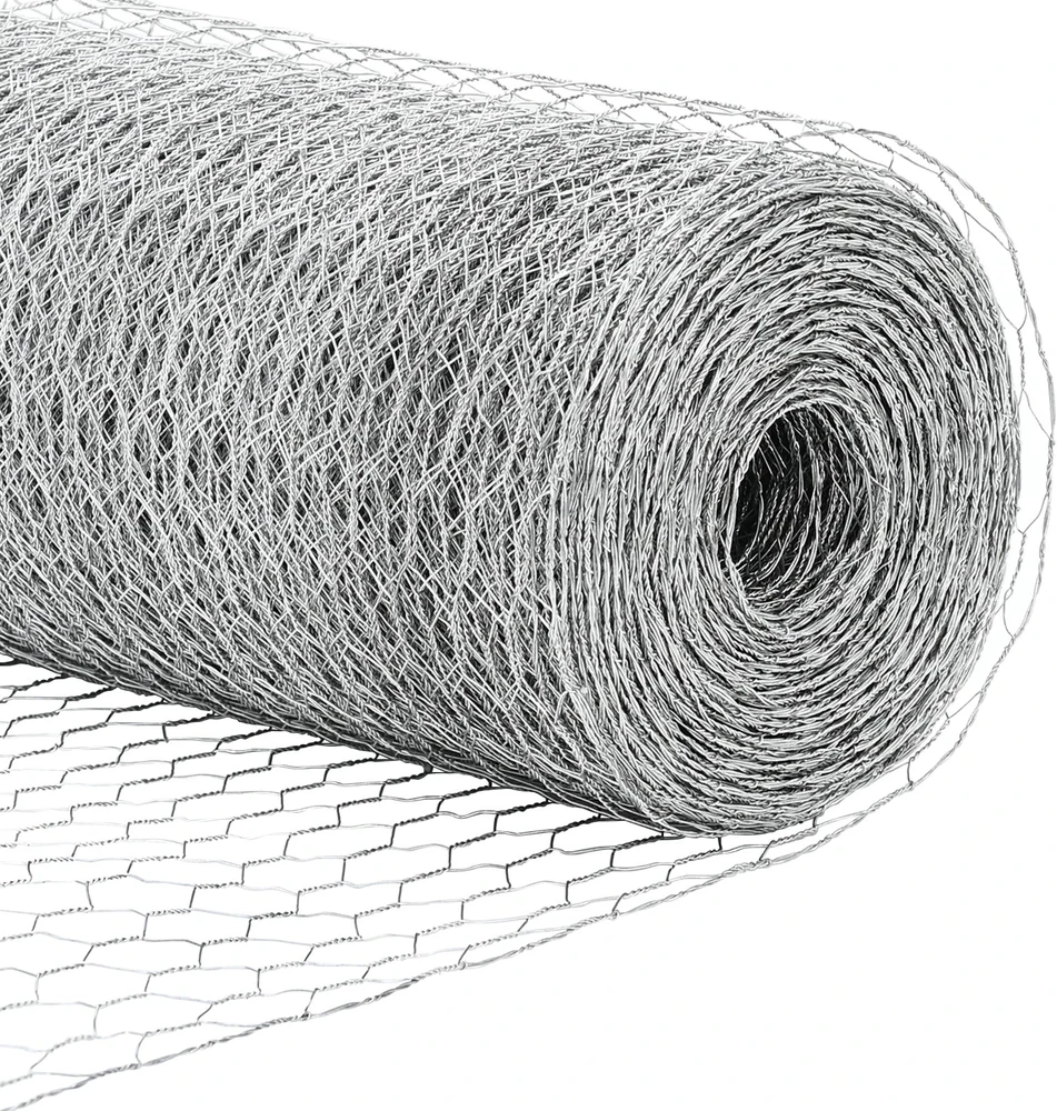 Hexagonal Fence with Post 10 x 1,5 m Galvanizuotas plienas