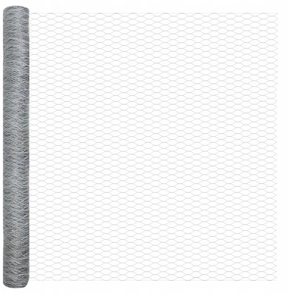 Heksagoninė tvora 1,6 x 50 m Galvanizuotas plienas Sidabrinė