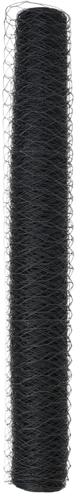 Heksagoninė tvora 1 x 50 m PVC Pilka