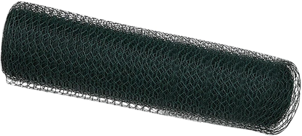 Heksagoninė tvora 0,8 x 100 m PVC Žalia