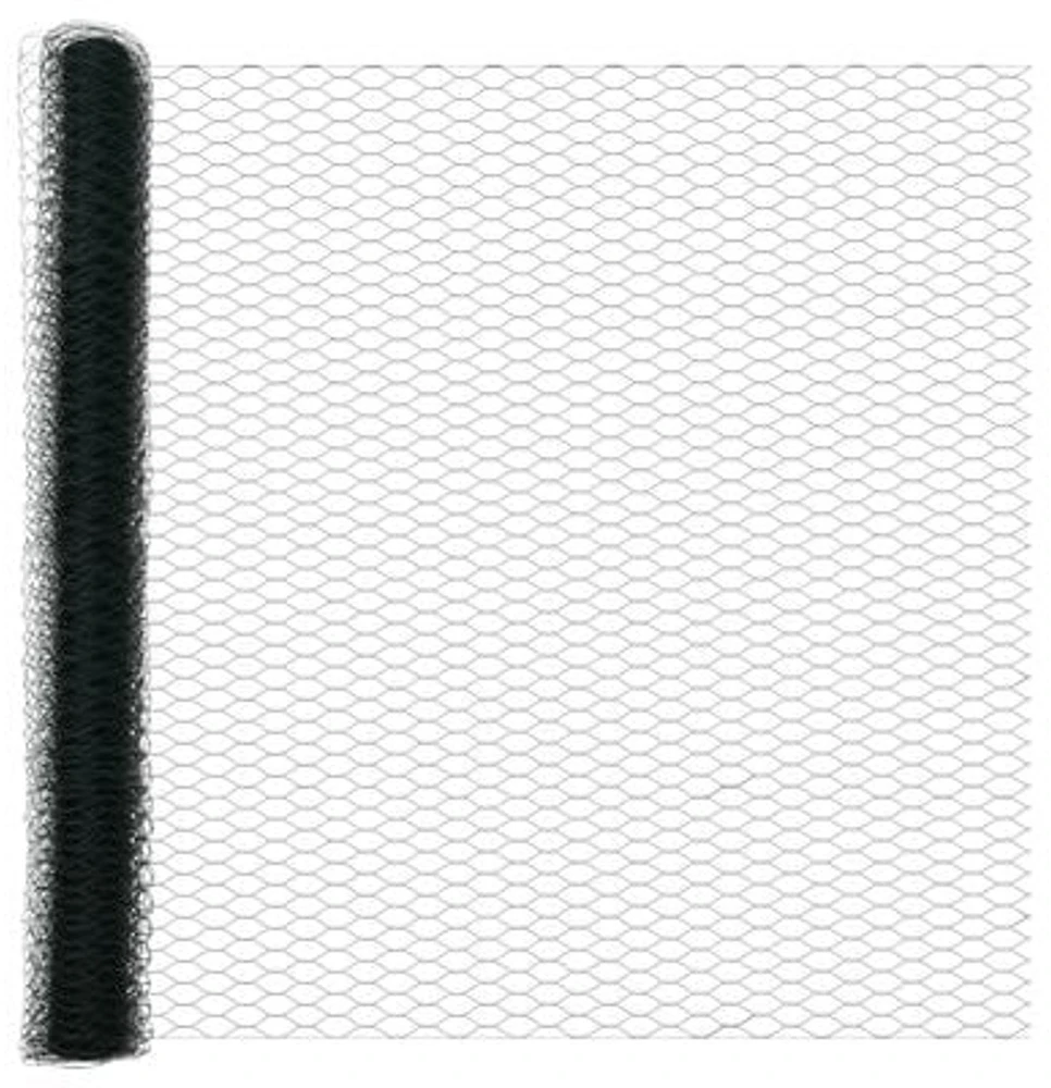 Hexagonal Fence with Post 100 x 1,5 m PVC dengtas plienas Žalia