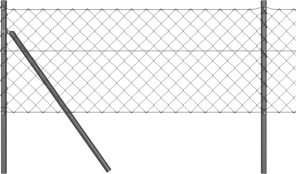 Grandinės tvoros tvirtinimas 10 x 0,6 m PVC dengtas plienas