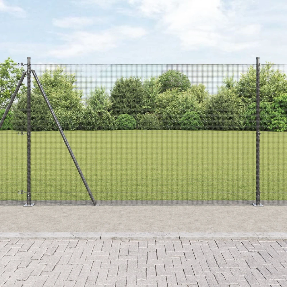 Suvirinta vielos tvora su betono baze 25 x 1,4 m Pilka