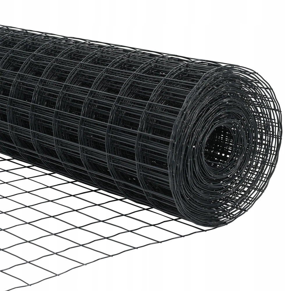 Euro tvoros su stulpu 10 x 1,6 m PVC dengtas plienas Pilka