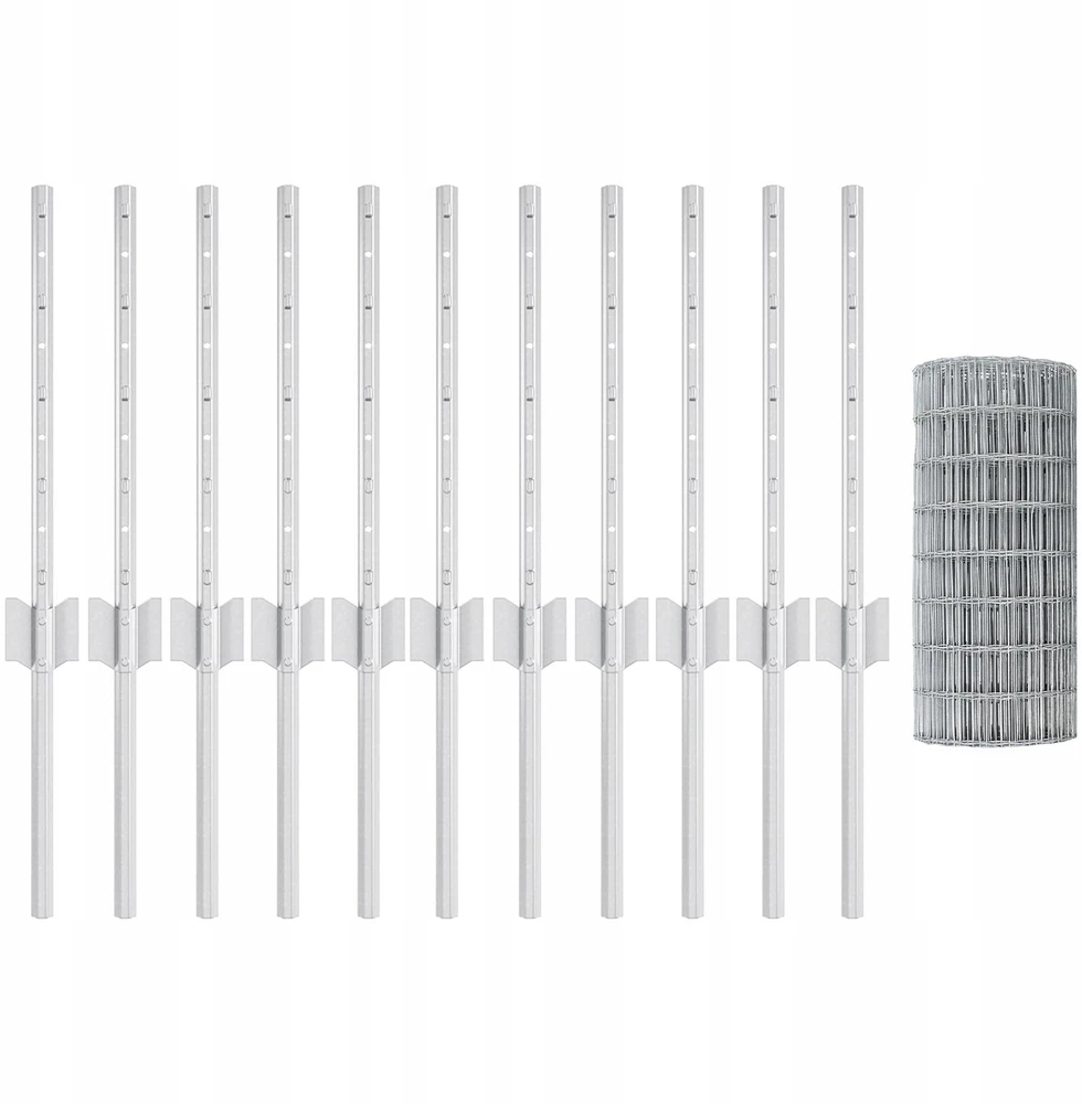 Euro tvoros su stulpu 25 x 0,4 m Galvanizuotas plienas