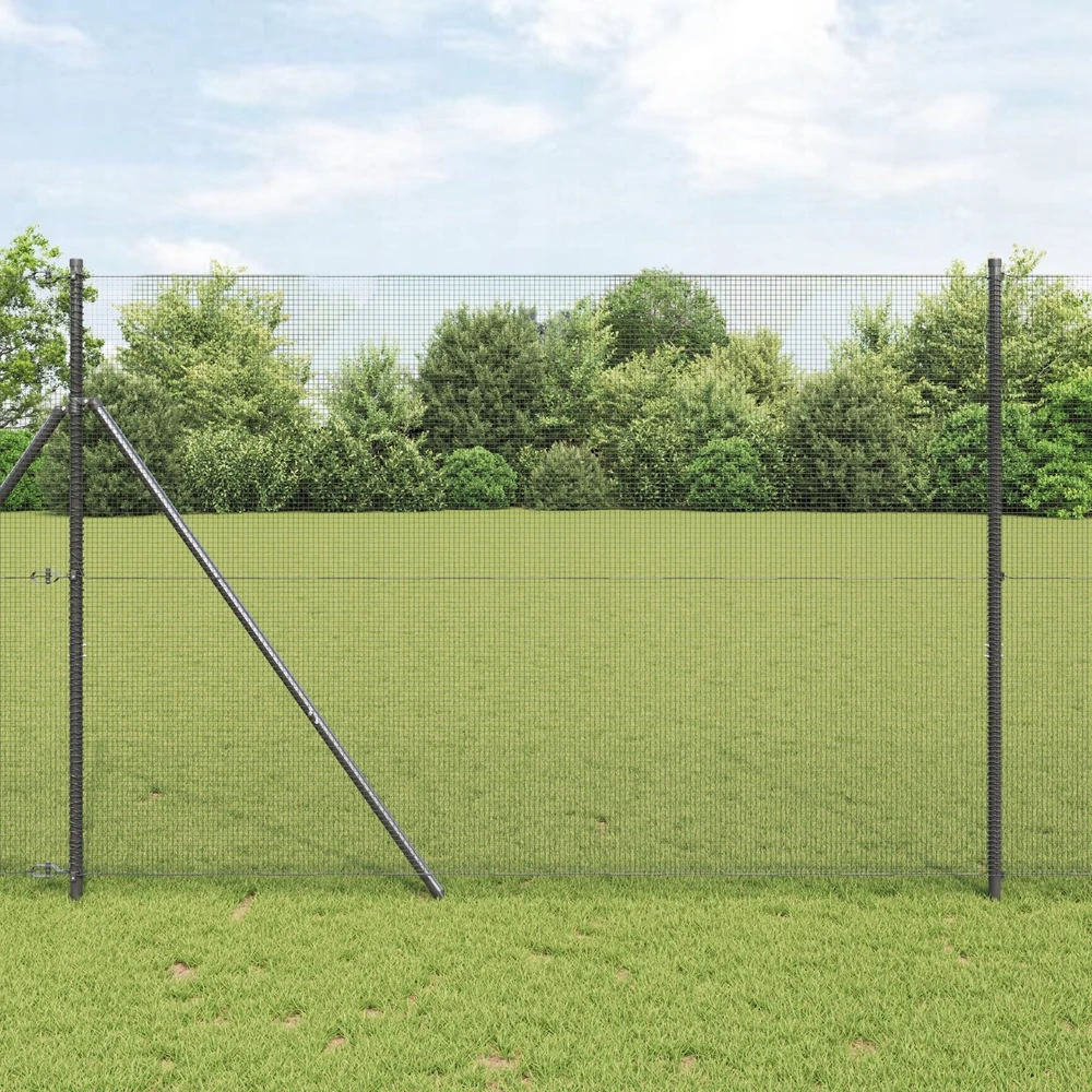 Suvirintas vielos tvora žemės tvirtinimas 25 x 1,6 m Pilka
