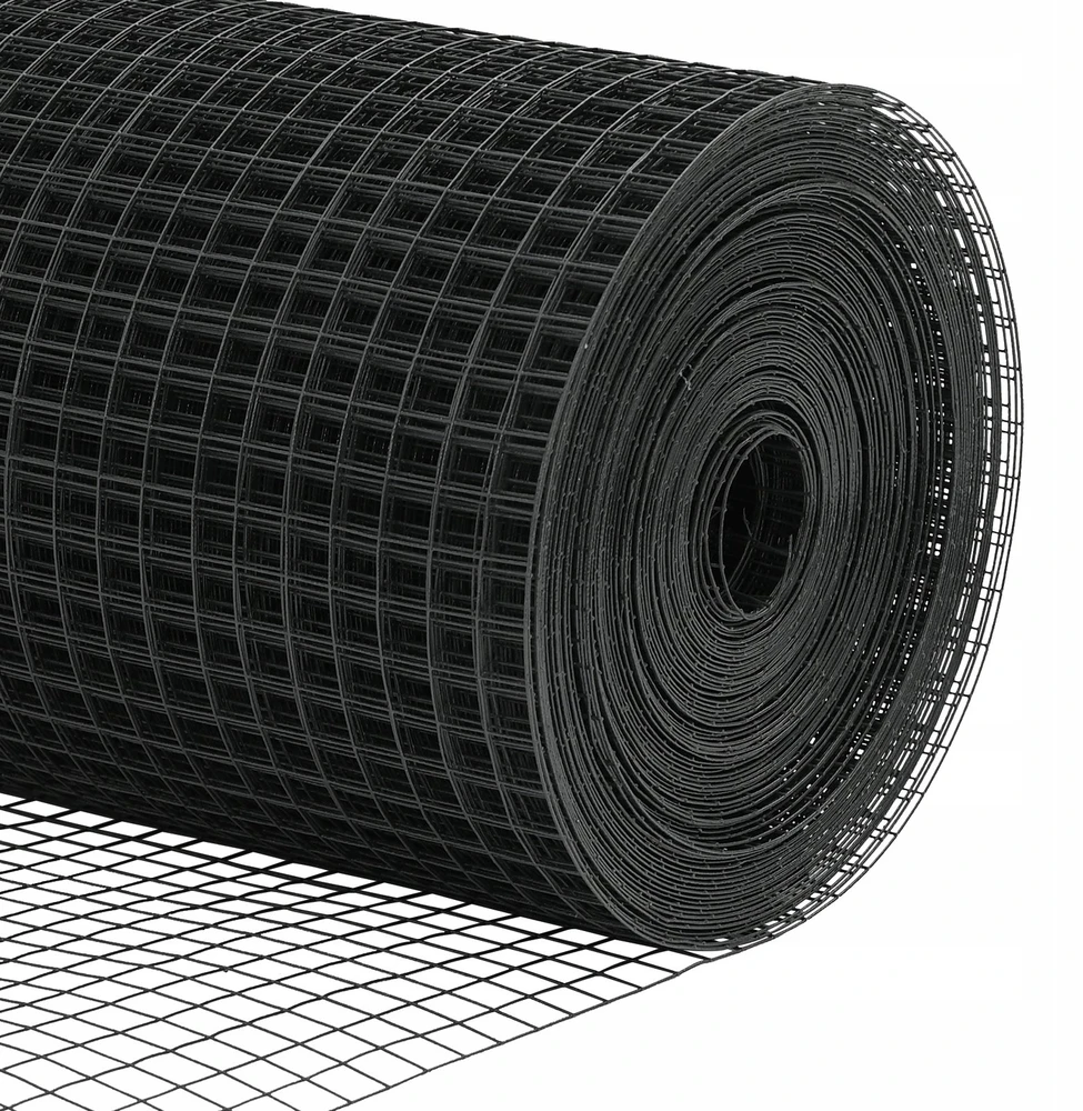 Suvirintas vielos tvora žemės tvirtinimas 50 x 1,4 m Pilka
