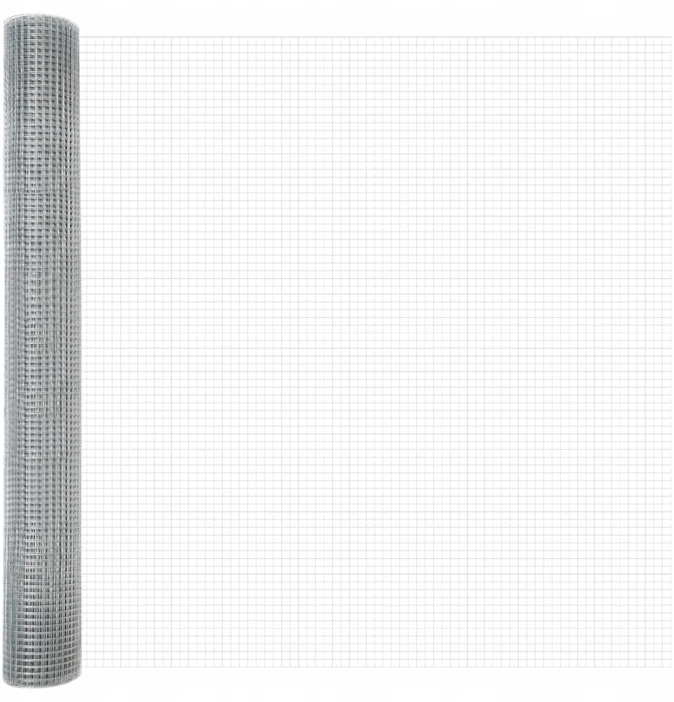 Suvirintas vielos tvora žemės tvirtinimas 10 x 1,2 m Sidabrinė