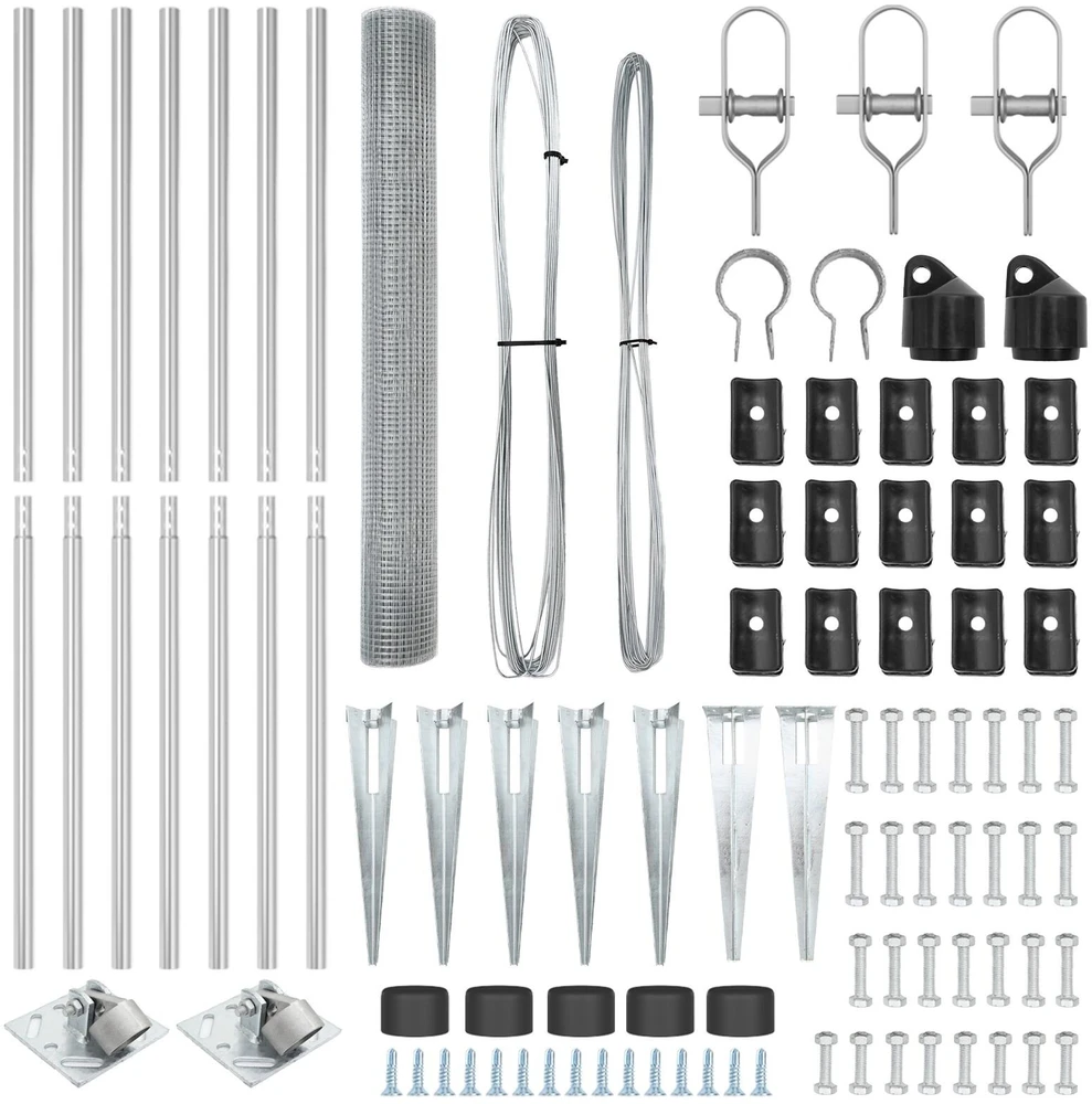 Suvirintas vielinis tvoras su smailiais galais 10 x 1,4 m