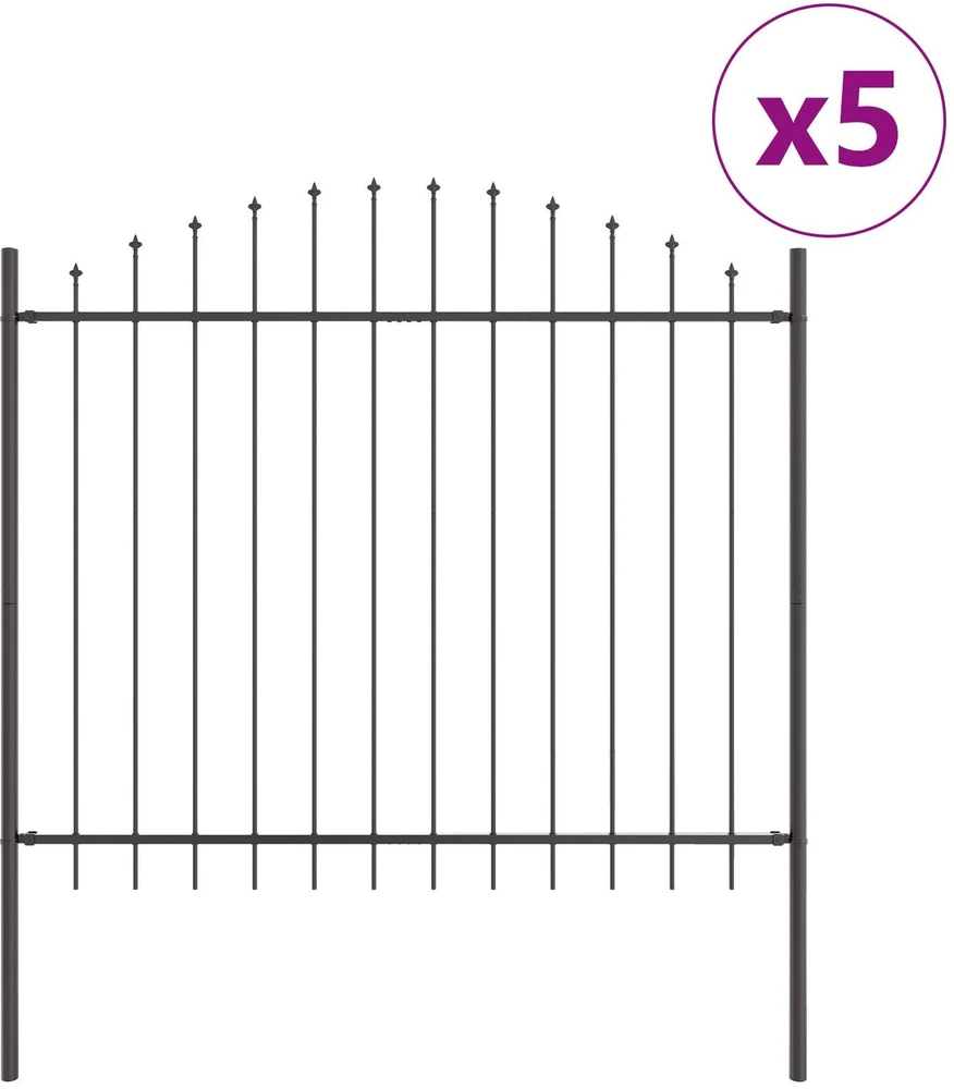 Sodo tvora WOERDEN 5 vnt. 170 x 190 cm Pilka