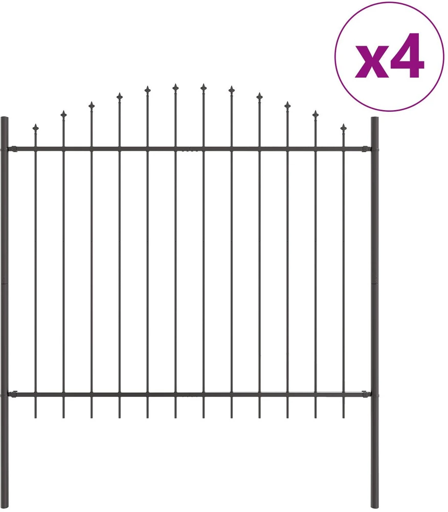 Sodo tvora WOERDEN 4 vnt. 170 x 190 cm Pilka