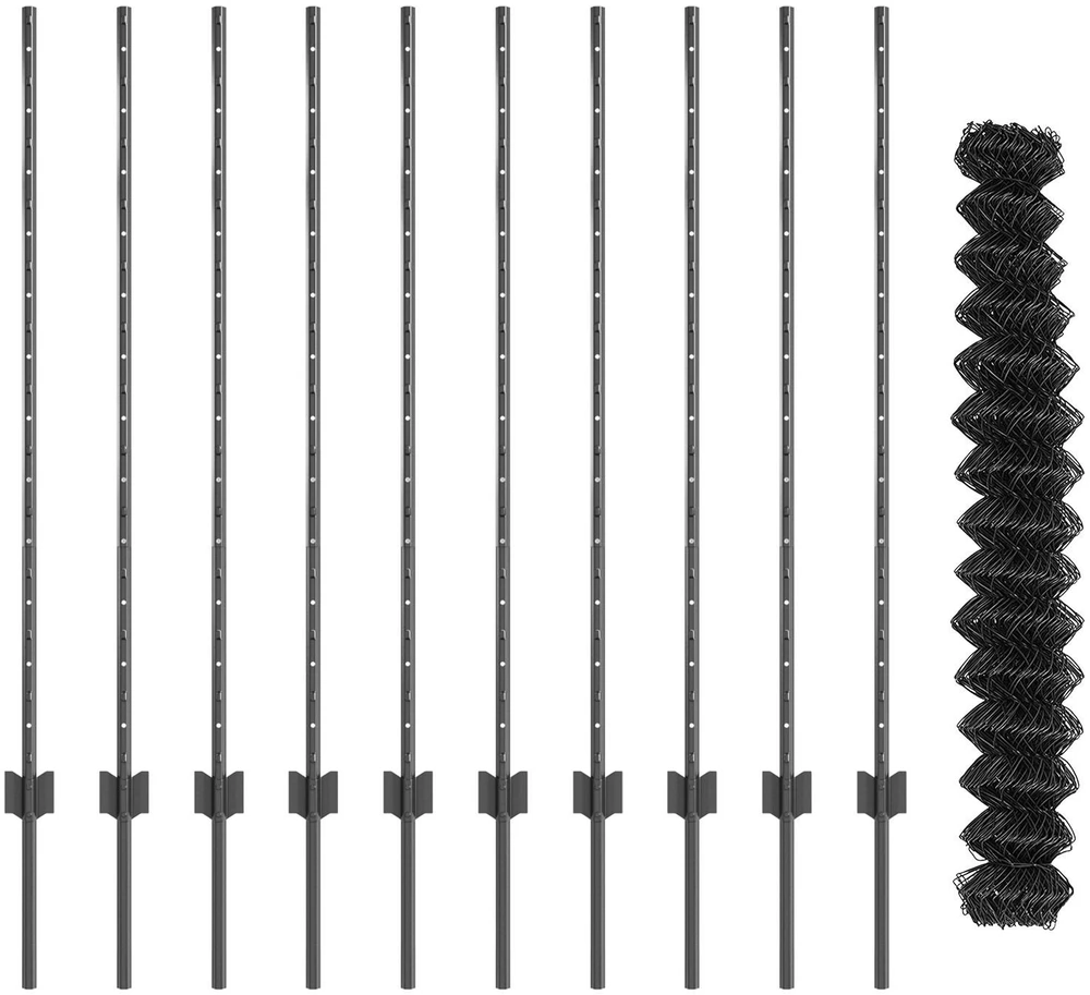 Grandininės tvoros su stulpeliu 10 x 1,2 m PVC dengtas plienas