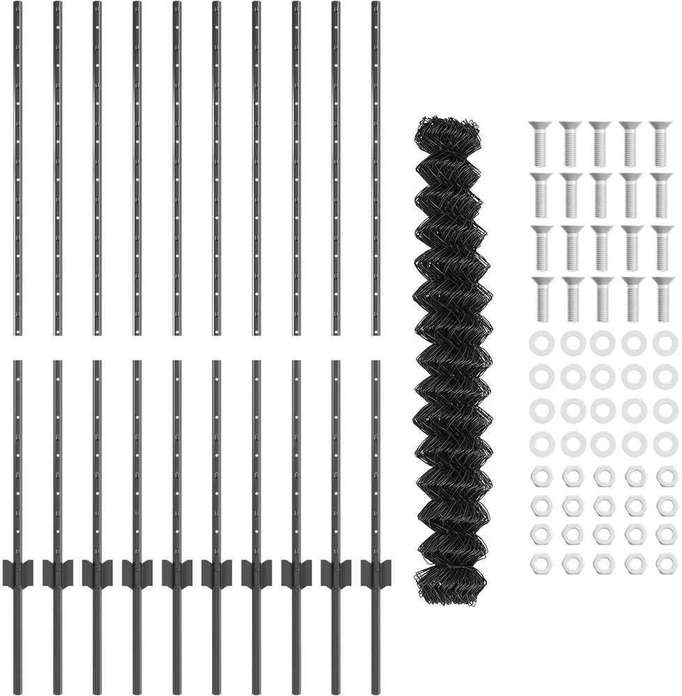 Grandininės tvoros su stulpeliu 10 x 1,2 m PVC dengtas plienas