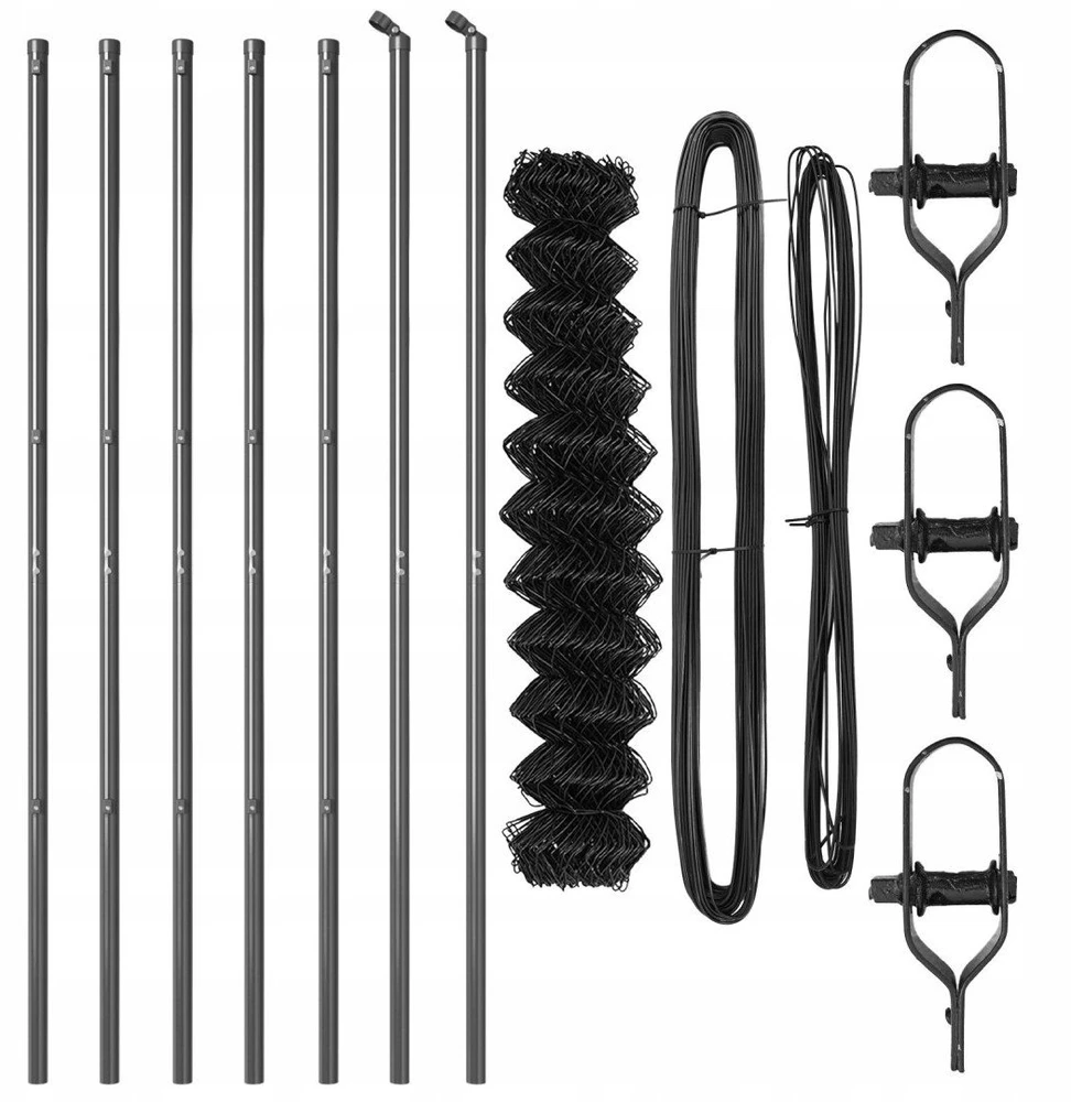 Grandinės tvoros tvirtinimas 10 x 1,4 m PVC dengtas plienas